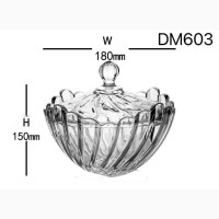 Diamonds Candy Glass Bowl { DM603}