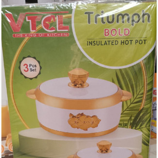 VTCL Triumph Bold Insulated Hot Plate 3pcs Set