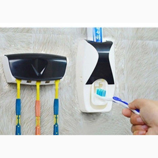 Toothpaste Dispenser and Toothbrush Holder