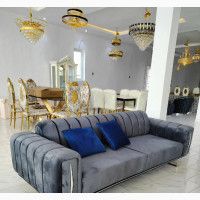 Exquisite 7 Seater Living Room Fabric Sofa Chair