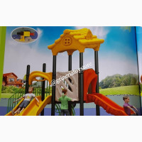 Outdoor Sport Multiple Slides Playhouse