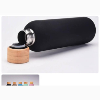 Wooden Cover Thermos Cup