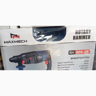 Maxmech RH800 Rotary Hammer - 26mm Chunk Capacity