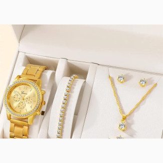 Female Watch Set +Free Fluffy Lashes