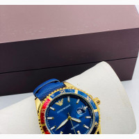 Emperor Armani Leather Wristwatch - Brand New
