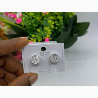 Stylish Silver and Gold Stud Earrings - Unisex