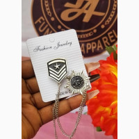 Sliver Male Lapel Brooch