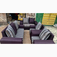 Pillow Back Fabric Sofa