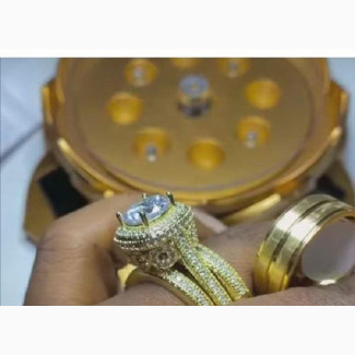 Gold Lux Four in One Wedding Ring Set-Plated