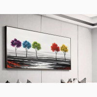 Landscape Design Artwork With Tiny Frame