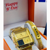 Stylish Skmei Digital and Analog Steel Wrist Watch