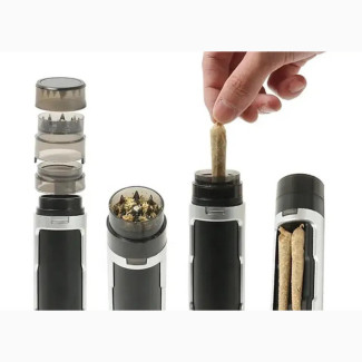BORISTAK 3 in 1 Portable Herb Crusher With Filling Horn Tube