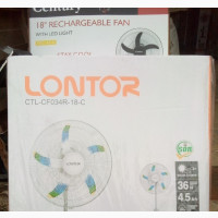 Lontor 18-Inch Rechargeable Standing Fan