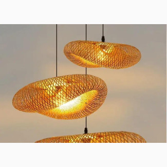 Bamboo Hand Weaving Pendant