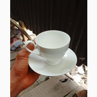 White Tea/Coffee Cups and Saucers Set