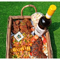 Food Basket, Food/Wine, Grilled Fish