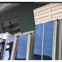 Grey Aluminum Casement Window