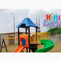 Giant Playground Castle With Swing Slide and Spiral
