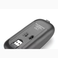 Wireless Rechargeable Mouse Black (Dual Mode Connection)