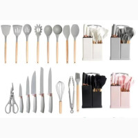 Silicone Spoon Set With Chopping Board