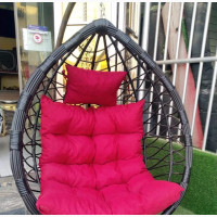 Swing Chair With Red Cushion