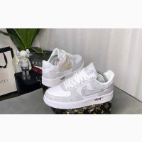 Nike Air Force 1 X Louis Vuitton Grey-White Monogram Sneaker