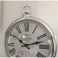 Silver Round Clock - Classic Style