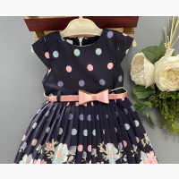 Floral Dress With Polka Dot - Brand New