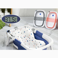 Baby Bathtub Portable With Baby Cushion, Bath Tub for Kids