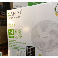 Cafini Solar Table Fan - 14 Inches with 3 Bulbs