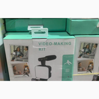 Video Making Kit Microphone Led Tripod With Remote Control