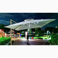 Outdoor Sunshade Umbrella With Solar - 9ft Height