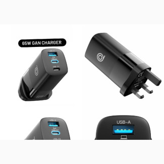 Digifon Cheetah 65W Dual Usb-C Single Usb-a Wall Charger