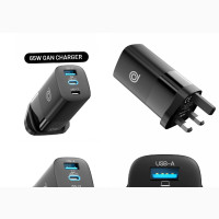 Digifon Cheetah 65W Dual Usb-C Single Usb-a Wall Charger