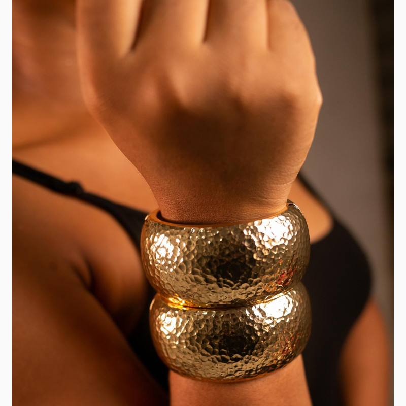 Фото 1/1. Water Ripple Chunky Bangle