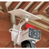 Observer Dual Lens Big Speaker Solar CCTV 4g Security Camera