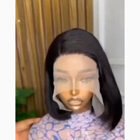 Human Hair C-Cut Frontal Celine Bob Wig