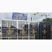 Unique Gold and Black Stainless Steel Gate