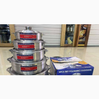 6pcs Set Aluminum Polishing Cookware