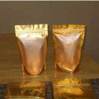 Gold Food and Snack Pouches - Brand New