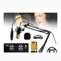 V8 + Bm800 Complete Mic Set for Live Streaming and Recording