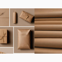 Brown Craft Wrapping Paper Bag - Multipurpose Use