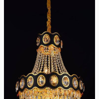 Elegant Crystal Chandelier with LED Bulbs - Home Interiors