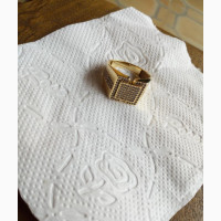 18K Gold Ring Ice Board Design - Brand New Fashion Jewelry