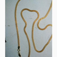 New ITALY 750 Tested 18karat Gold Carpet Necklace