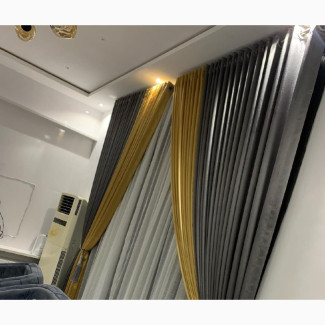 Bespoke Two Tone Curtain Setup Inner Blind Accessories