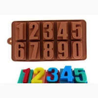 Silicone Numbers 1-0 Shape Cake Cookie Chocolate Mould