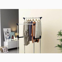 Double Pole Clothes Rack
