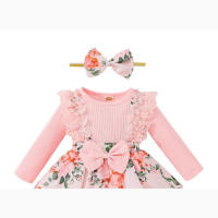 Baby/Toddlers Cute Pant Dress With Hairband