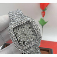 Cartier Iced Silver Wristwatch